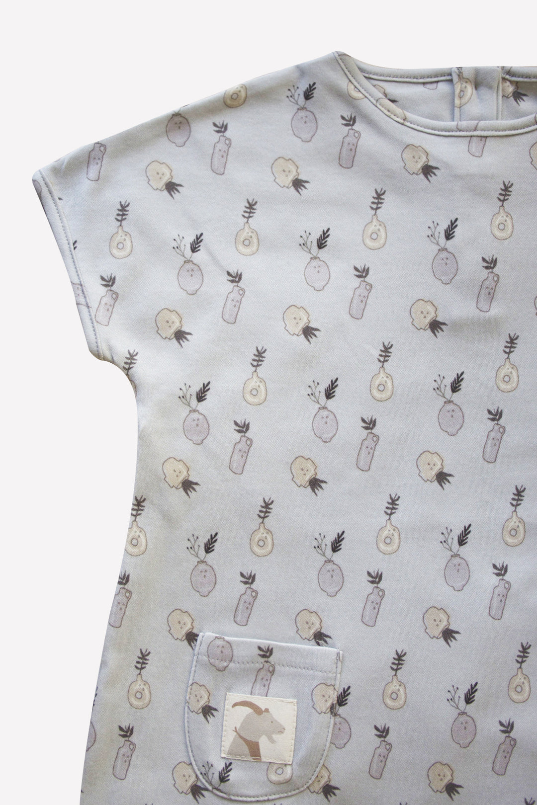 ORGANIC FOGGY DEW ’PLANT CERAMICS’ ROMPER