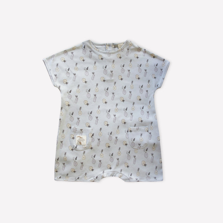 ORGANIC FOGGY DEW ’PLANT CERAMICS’ ROMPER