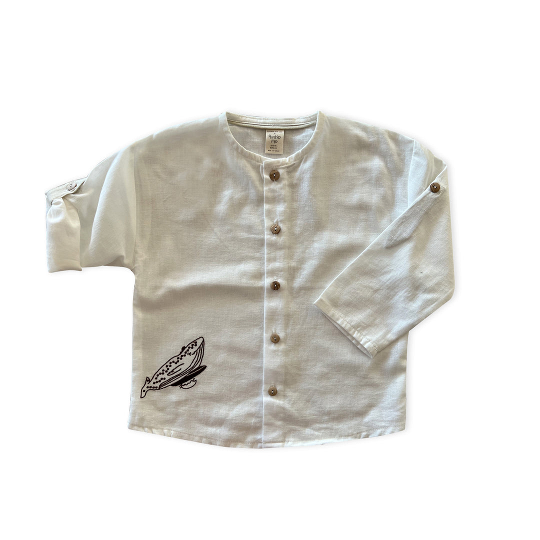 UNDYED ’SURFING WHALE’ GÖMLEK