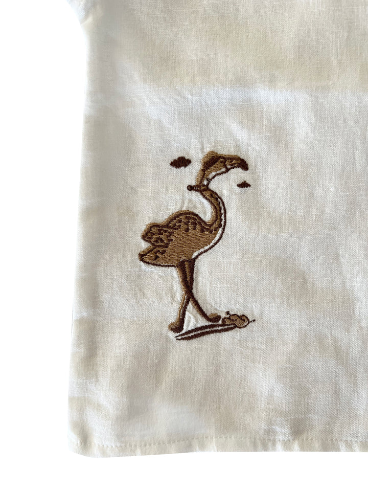 UNDYED ’SURFING FLAMINGO’ BLOUSE