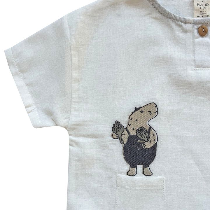 ORGANIC UNDYED ’RHINO’ GOMLEK