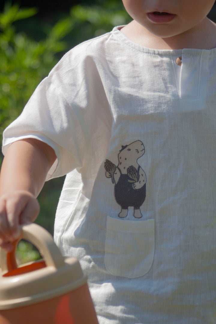 ORGANIC UNDYED ’RHINO’ GOMLEK