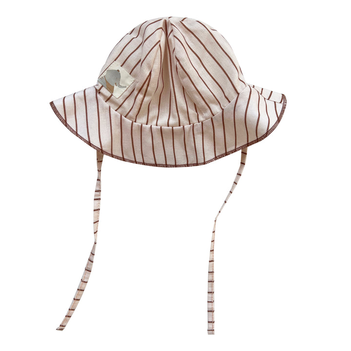 Organic Striped Double Sided Woven Sun Hat