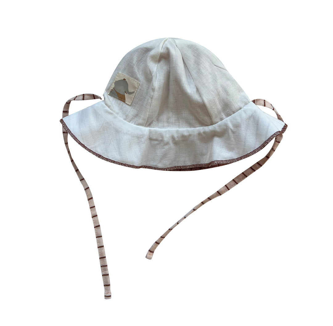 Organic Striped Double Sided Woven Sun Hat