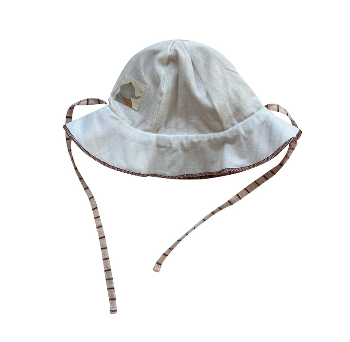 Organic Striped Double Sided Woven Sun Hat