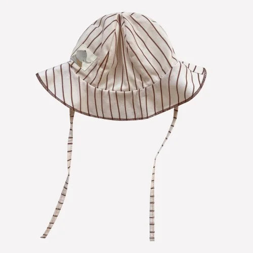 Organic Striped Double Sided Woven Sun Hat