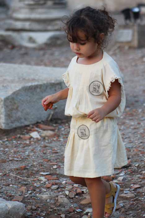 Organic Shortbread ‘Map’ Pleated Skirt