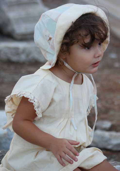 Organic Shortbread ‘Map’ Pleated Blouse