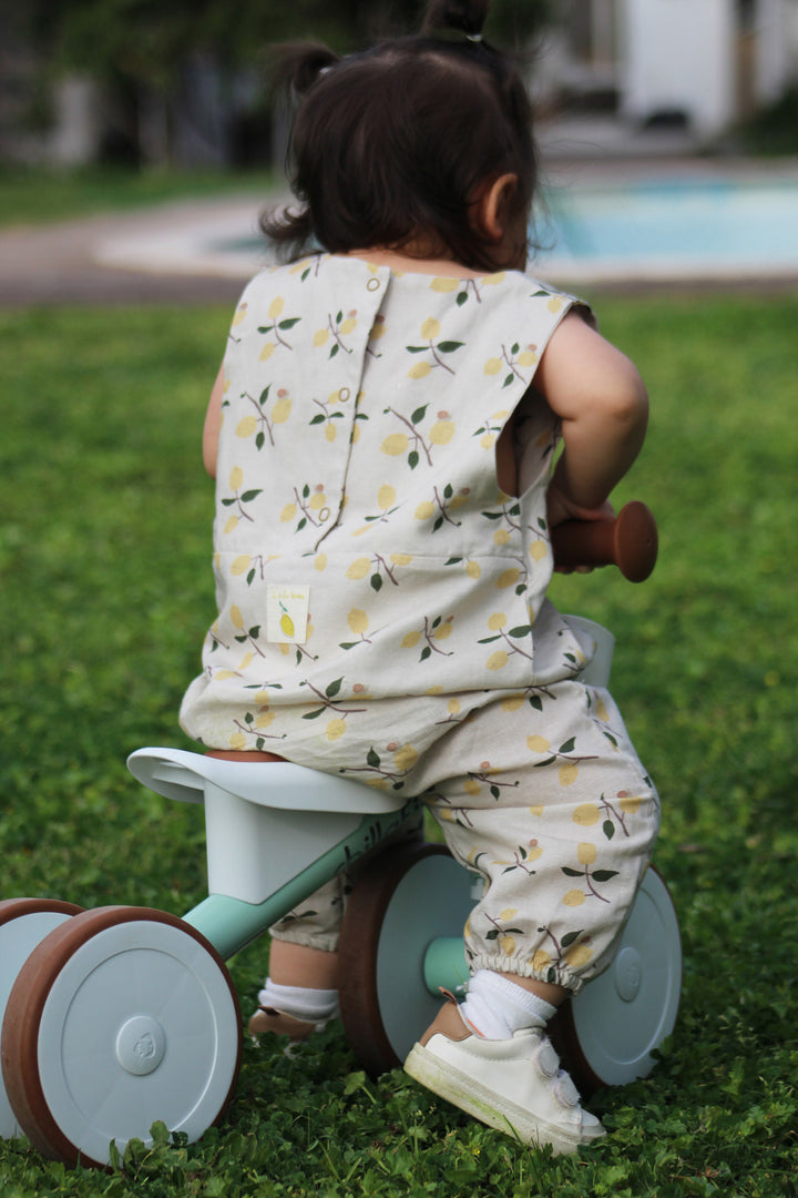 Auntie Me ‘Lemons with Snails’ Jumpsuit 100% organic cotton - certified