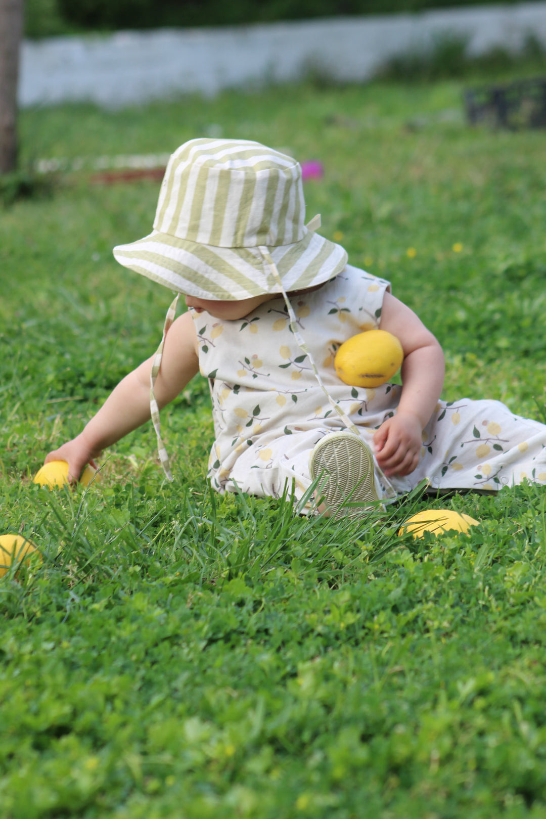 Auntie Me ‘Lemons with Snails’ Jumpsuit 100% organic cotton - certified