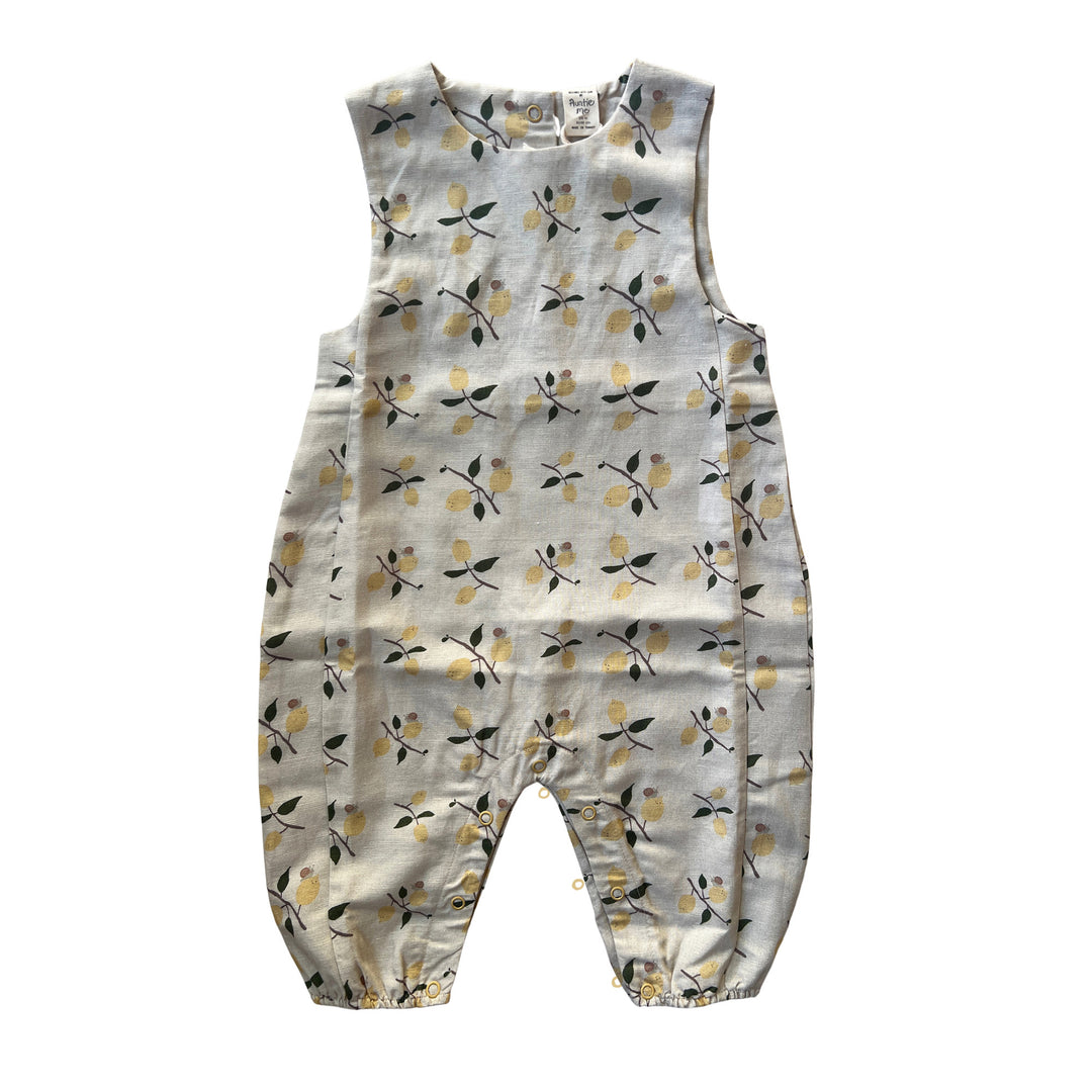 Auntie Me ‘Lemons with Snails’ Jumpsuit 100% organic cotton - certified