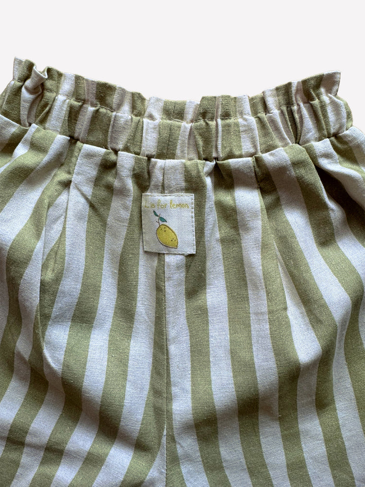 Auntie Me ‘Turtle’ Stripes Trousers 70% cotton %30 linen