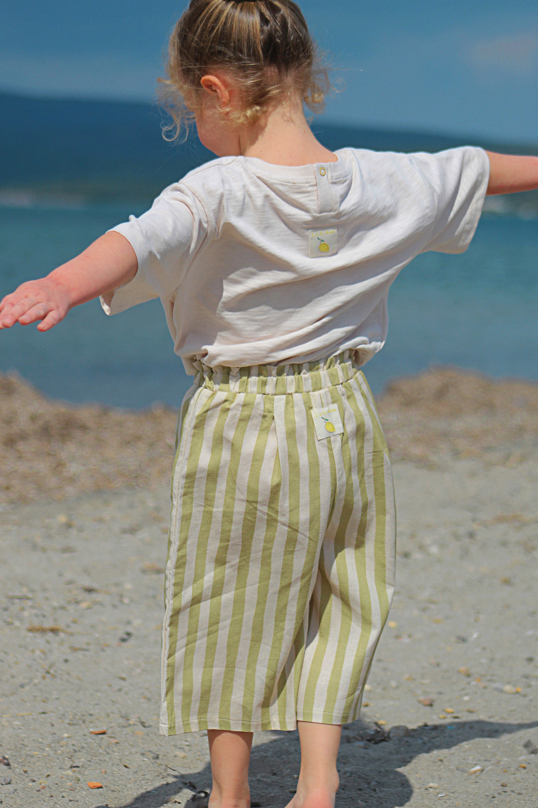 Auntie Me ‘Turtle’ Stripes Trousers 70% cotton %30 linen