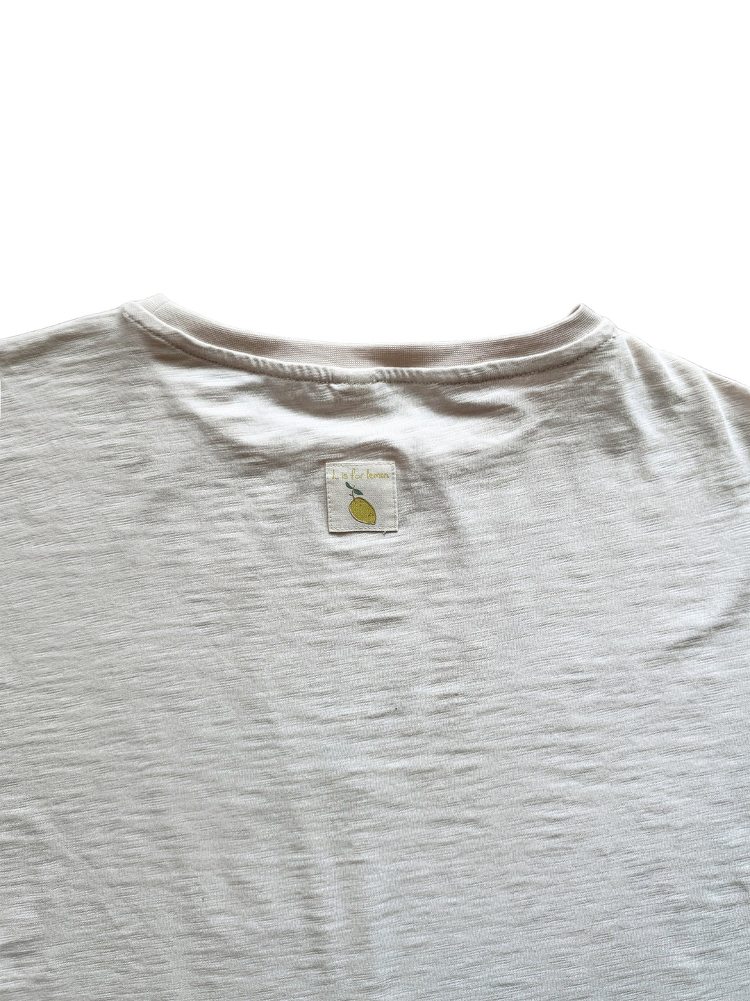 Auntie Me ‘L is for Lemon’ T-shirt for Adults 100% organic cotton - certified