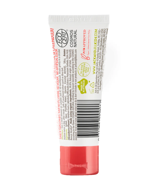 Doğal Sertifikalı- Çilek Aromalı Diş Macunu Florürsüz 50g