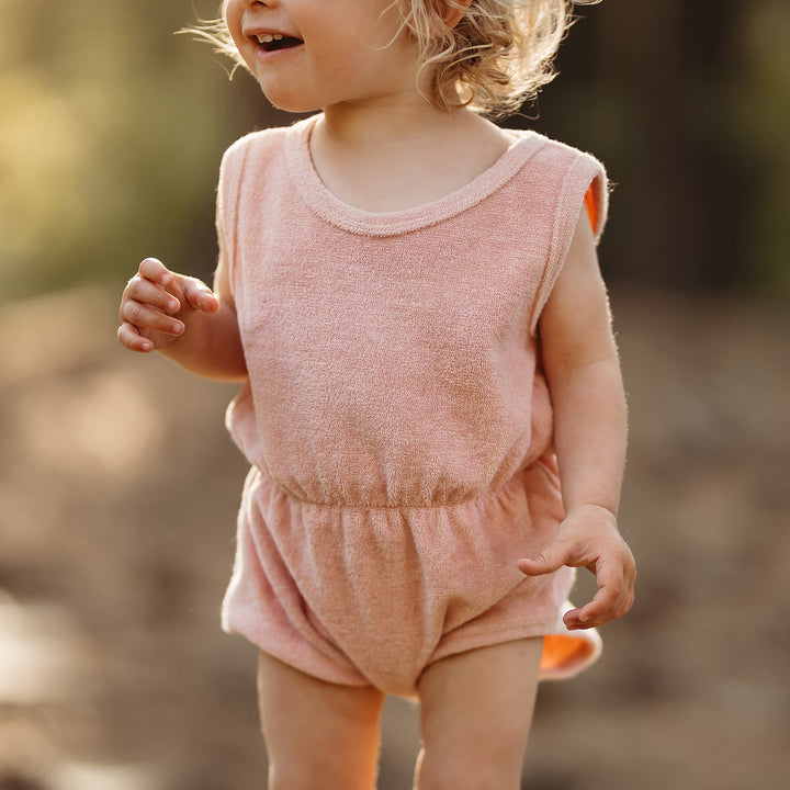 Antebies Toz Pembe Lastikli Body