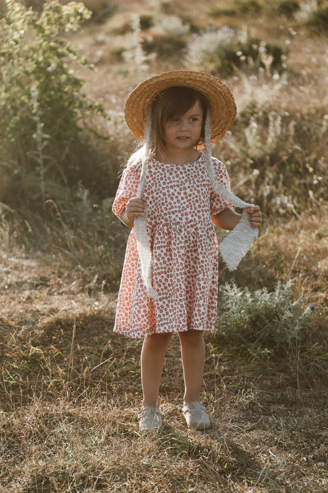 FLORA DRESS EKRU