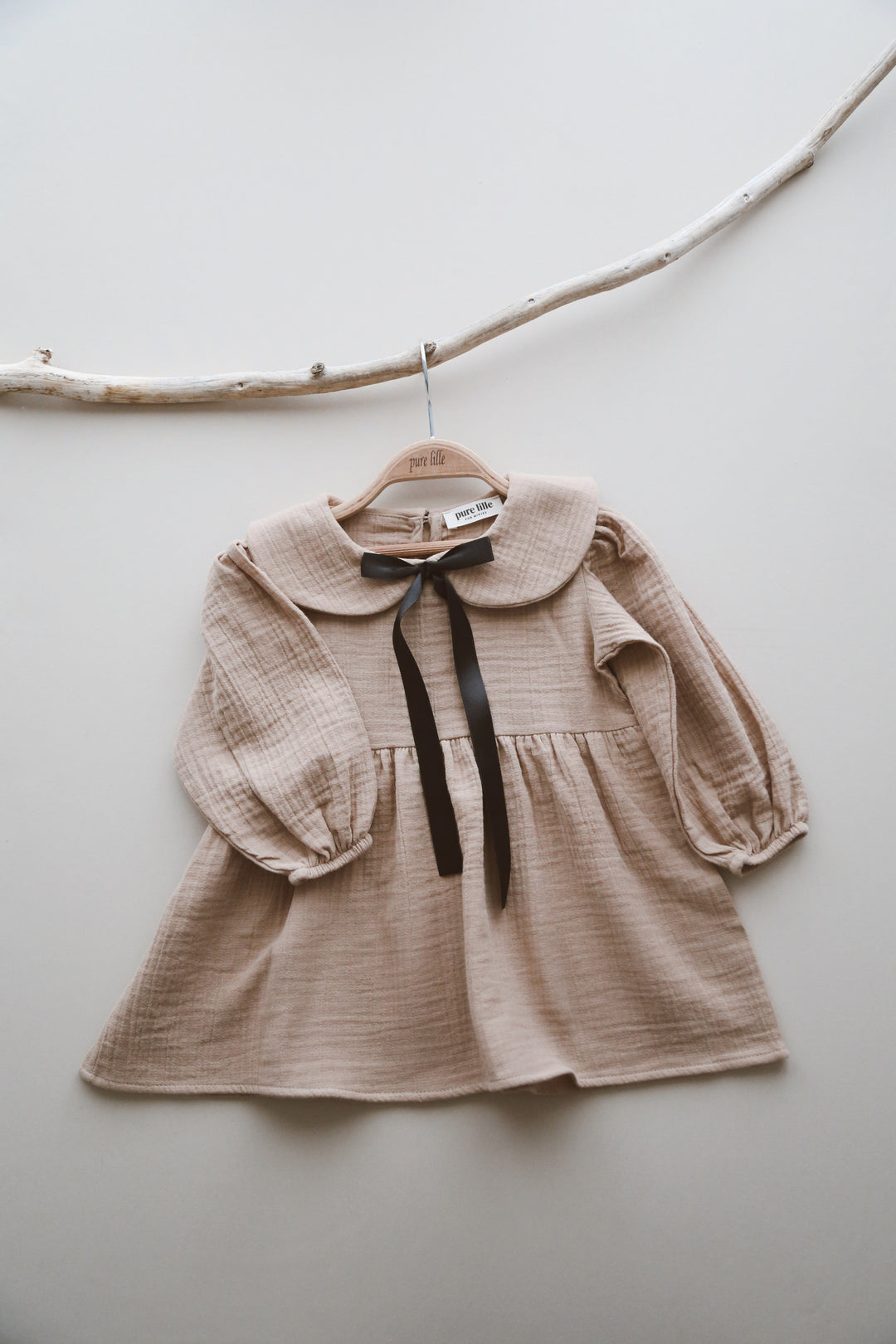 RETRO BLOSSOM DRESS BEJ