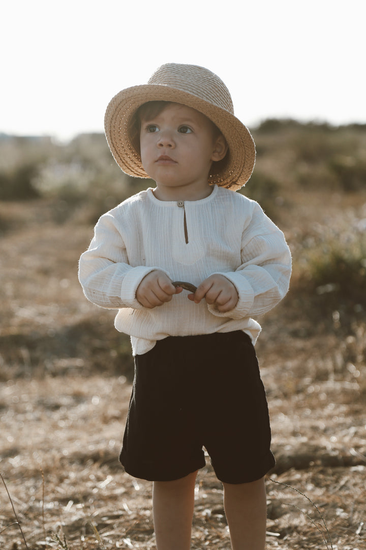 MUSLIN SHORT SİYAH