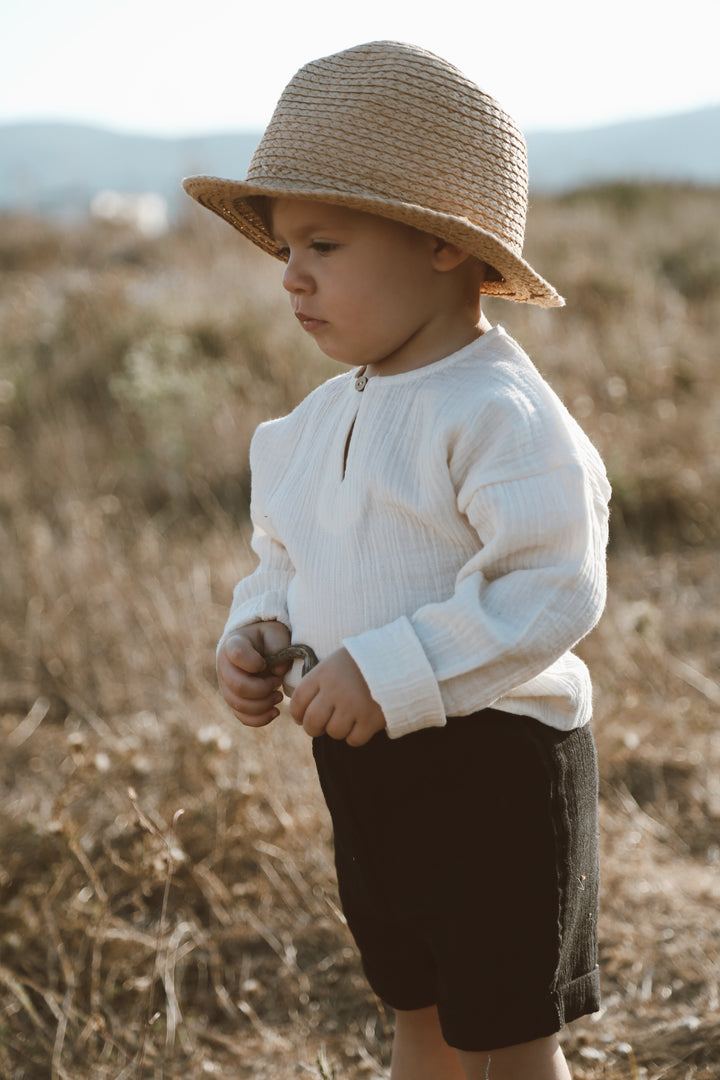 MUSLIN SHORT SİYAH