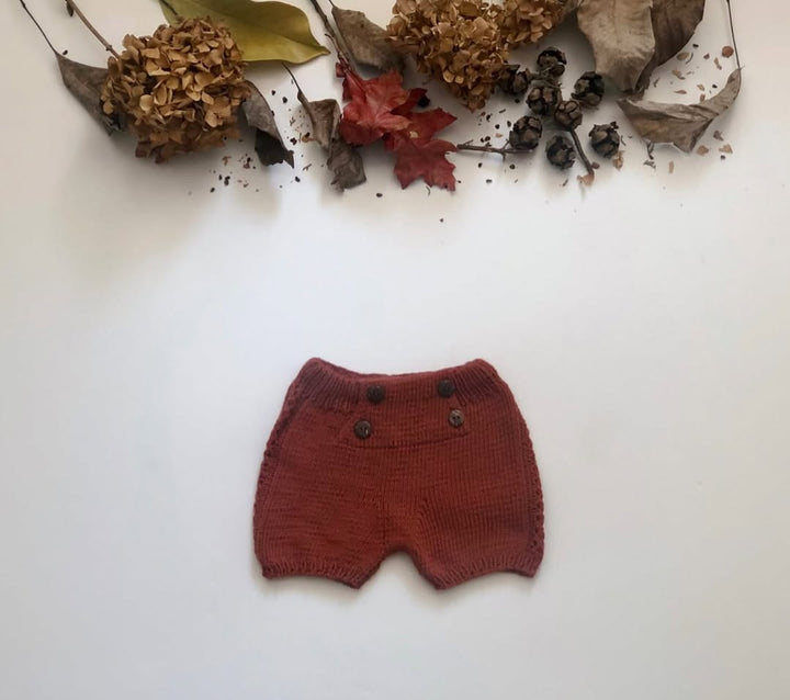 TERRA COTTA TRİKO ŞORT KİREMİT