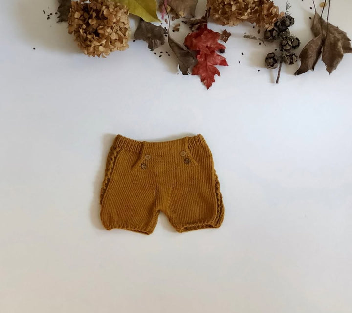 TERRA COTTA TRİKO ŞORT HARDAL