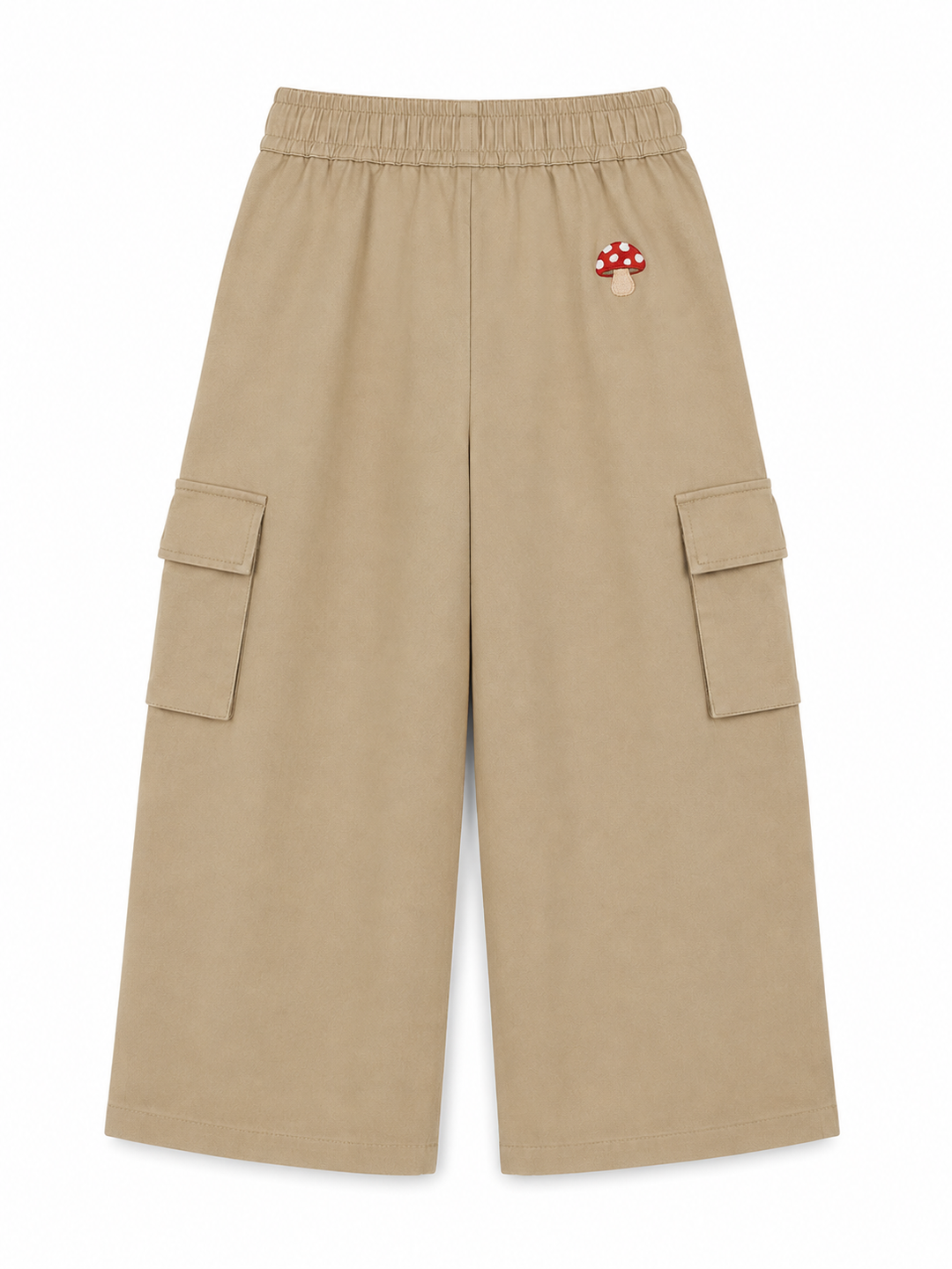 Tiny Stories Gabardin Kargo Bol Paça Pantolon - Bej