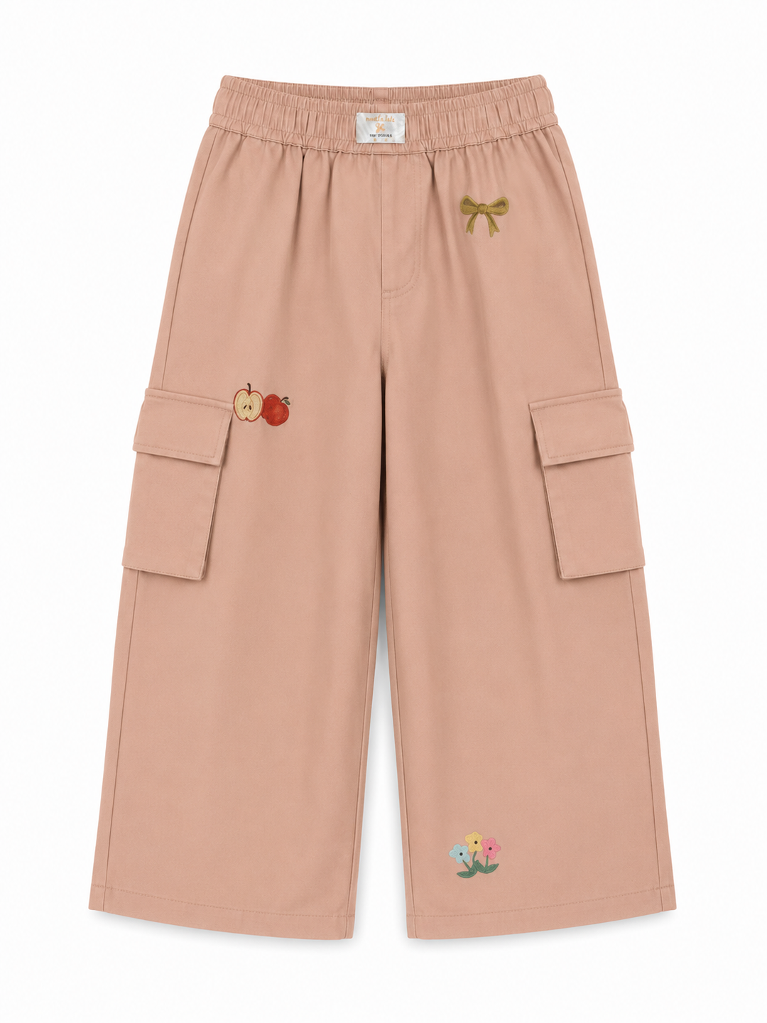Tiny Stories Gabardin Kargo Bol Paça Pantolon - Somon