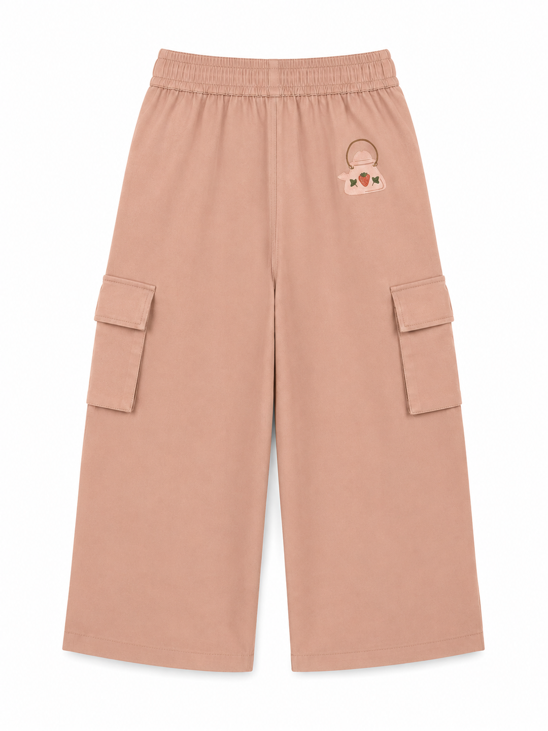 Tiny Stories Gabardin Kargo Bol Paça Pantolon - Somon