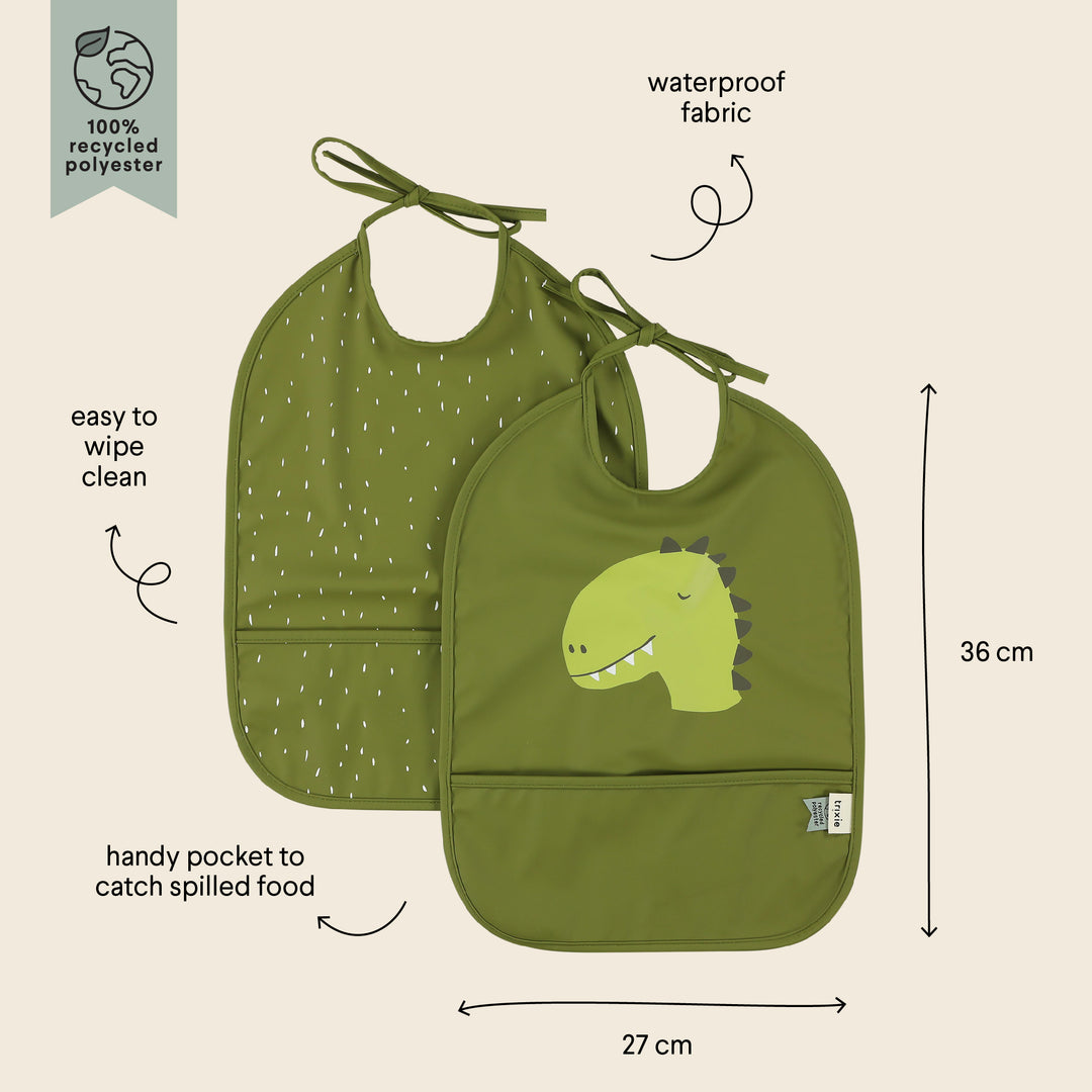 TRIXIE WATERPROOF BIB-2 (pack) MR. DINO