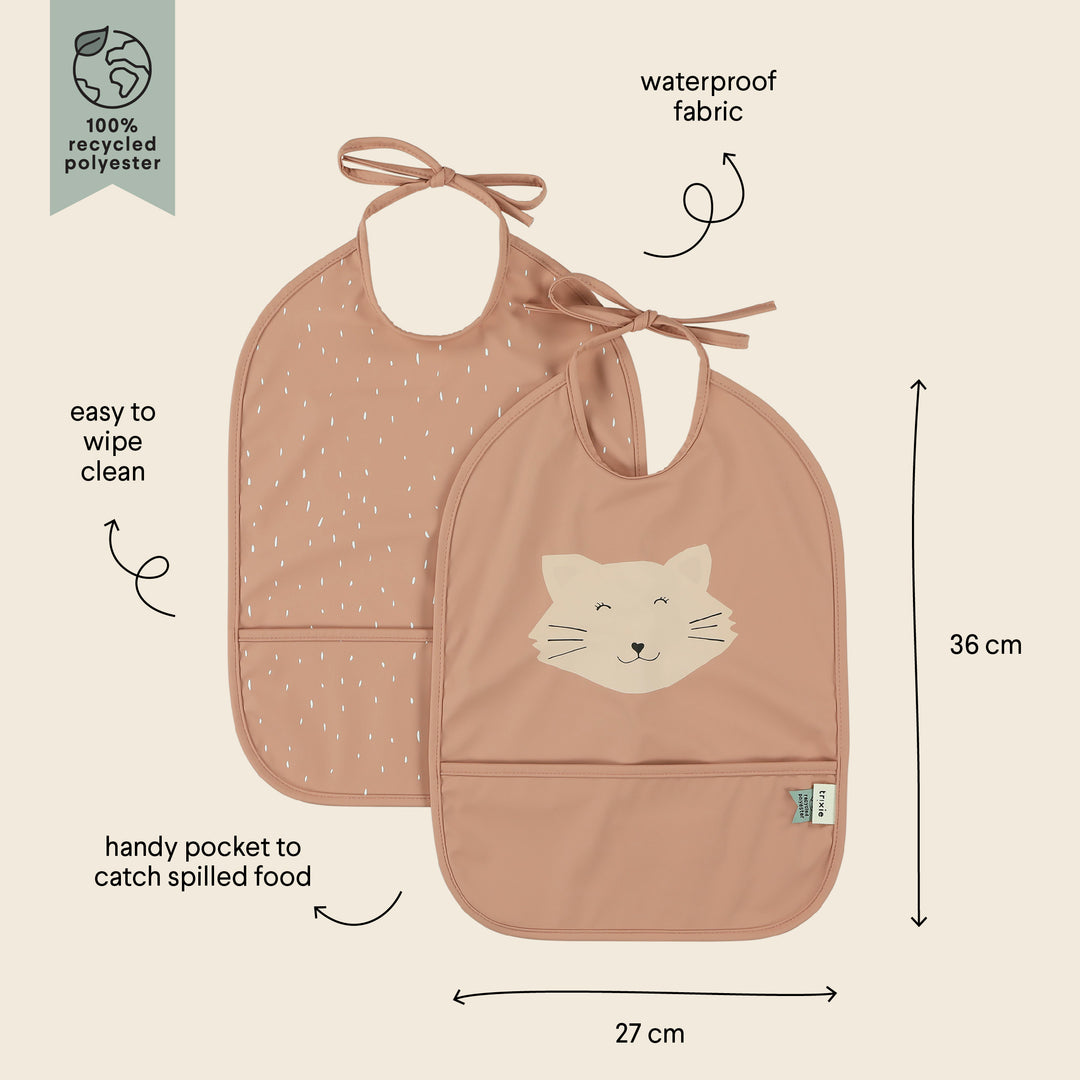 TRIXIE WATERPROOF BIB-2 (pack) MRS. CAT