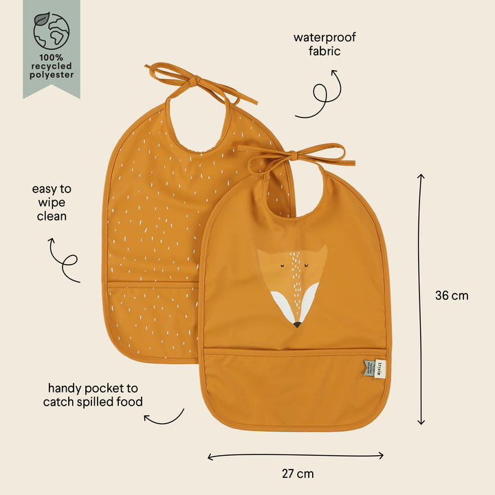 TRIXIE WATERPROOF BIB-2 (pack) MR. FOX