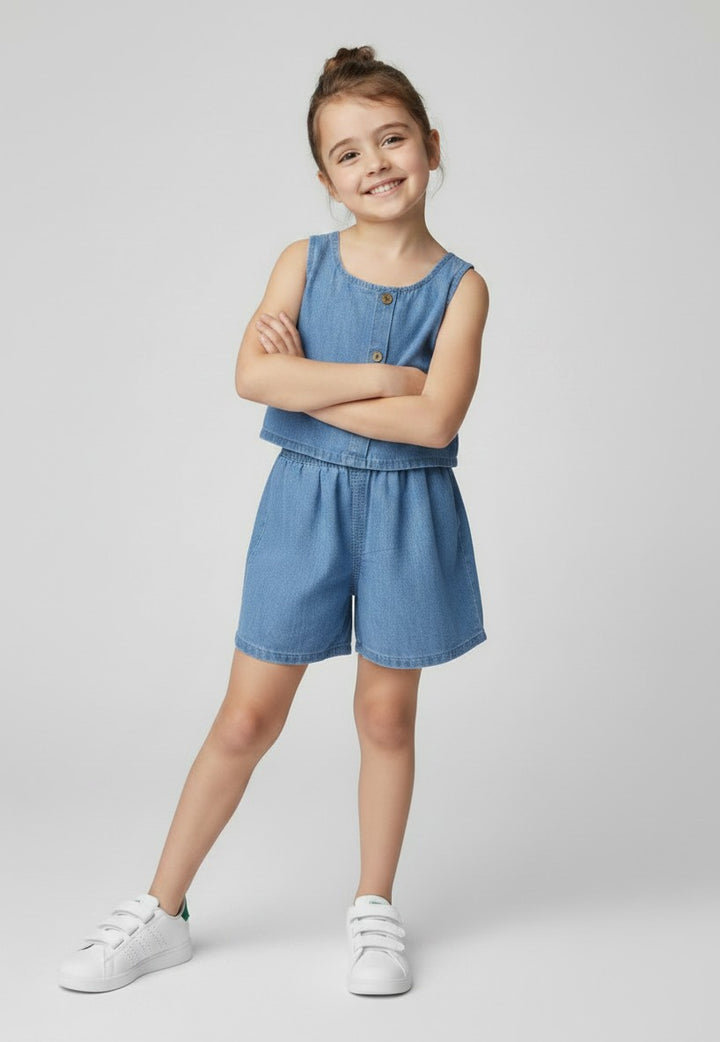 Petits Nobles Bluebell Denim Set