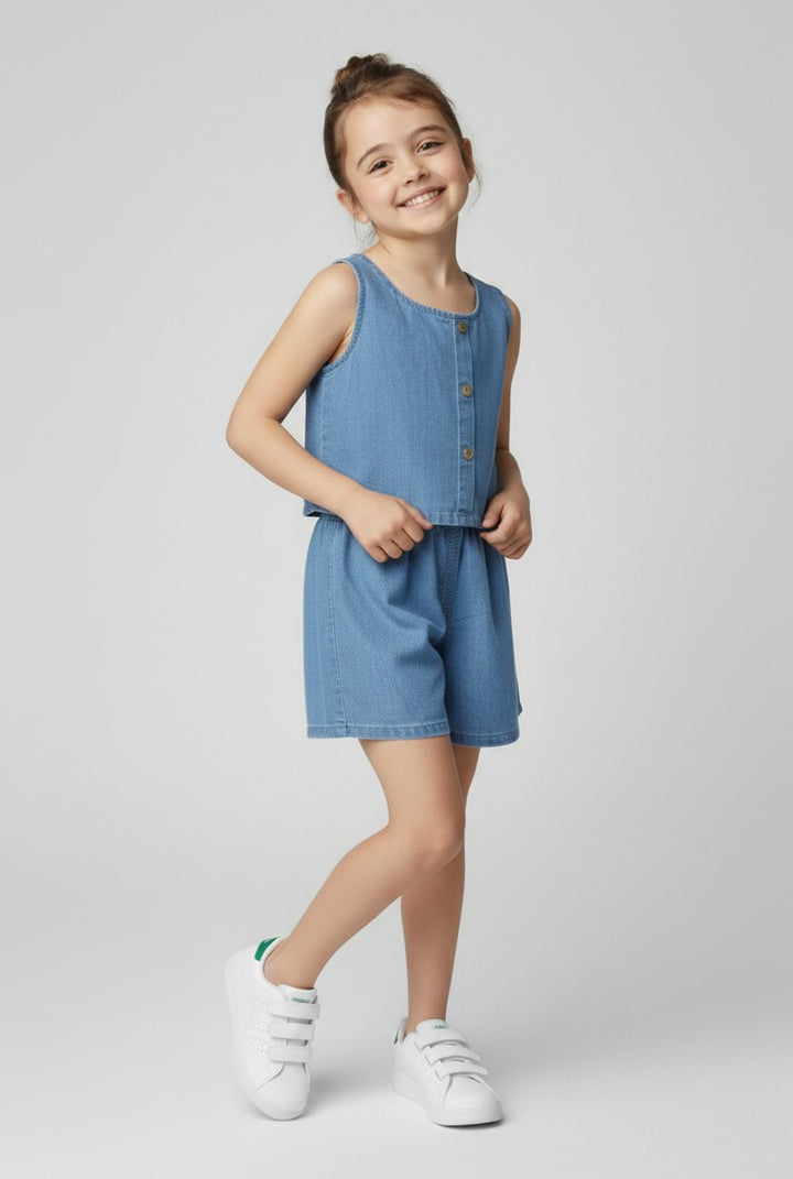 Petits Nobles Bluebell Denim Set