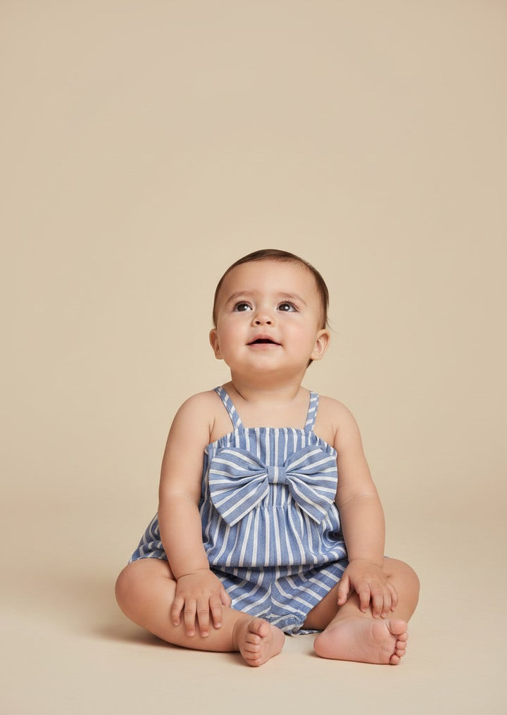 Petits Nobles Skylar Bow Playsuit
