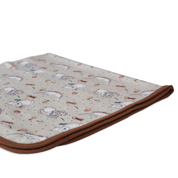 ORGANIC ECRU "REACH FOR THE SKY" BLANKET