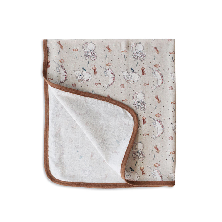 ORGANIC ECRU "REACH FOR THE SKY" BLANKET