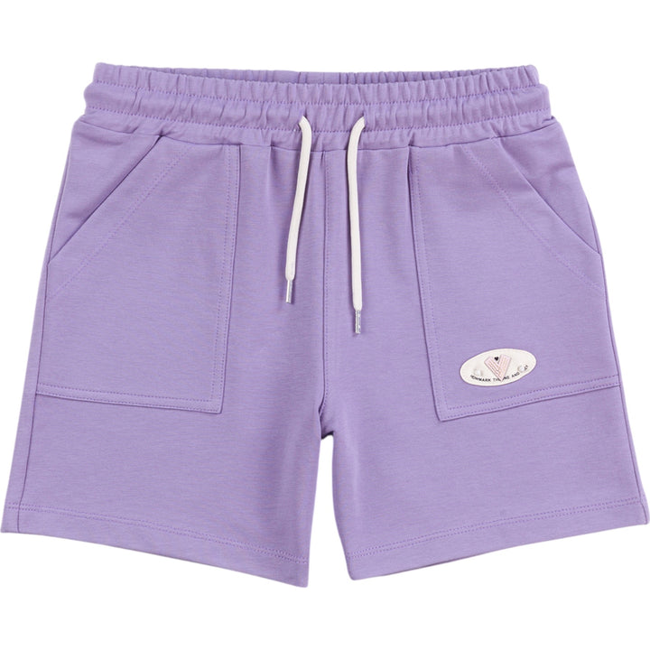 COTTON ŞORT CEP DETAYLI LİLA