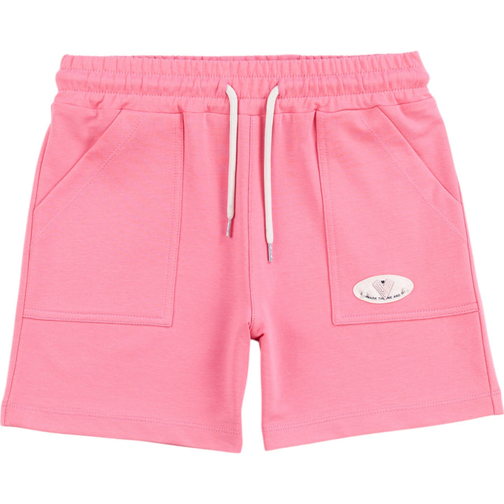 COTTON ŞORT CEP DETAYLI PEMBE