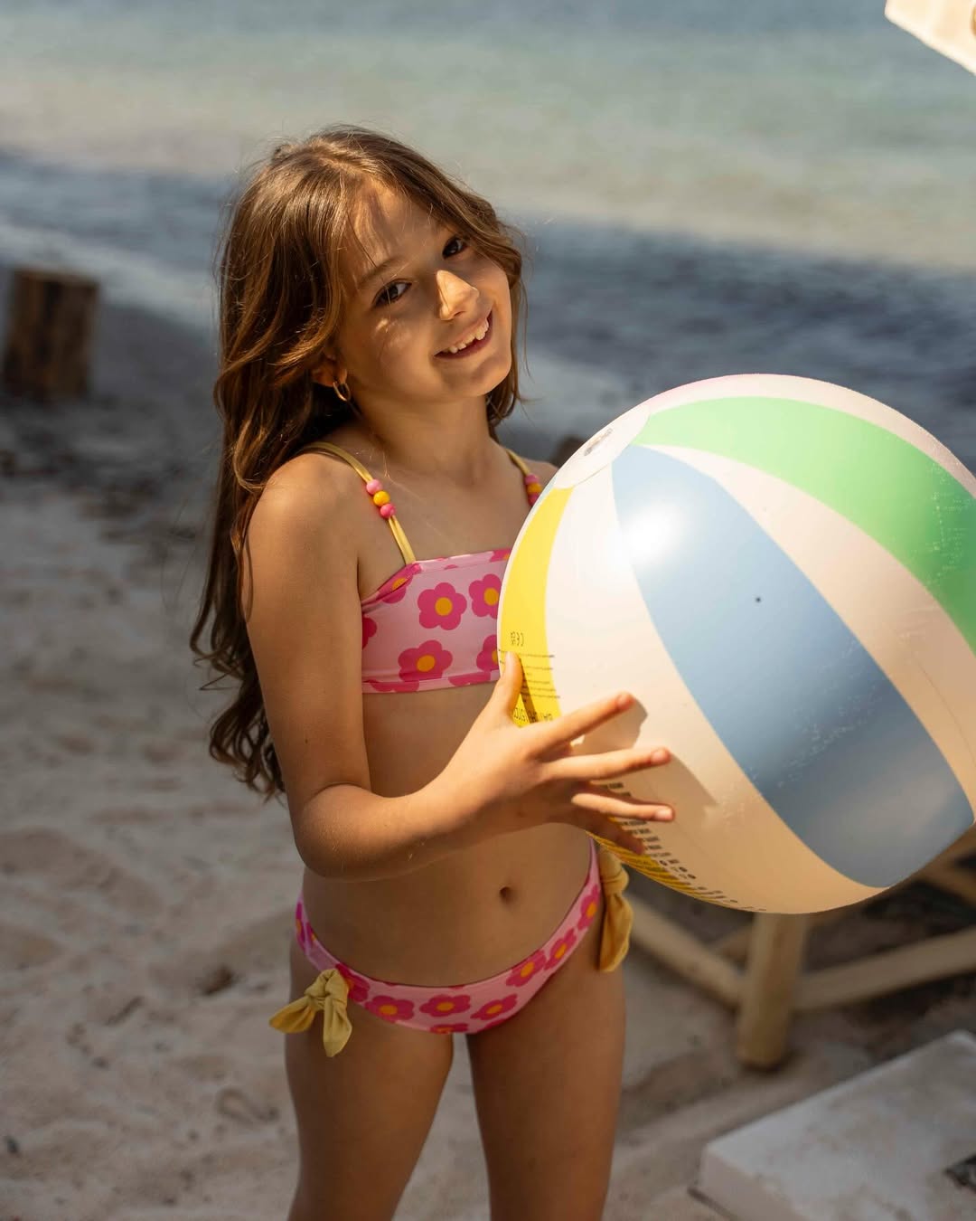 UV Korumalı Scallop Bloom Bikini