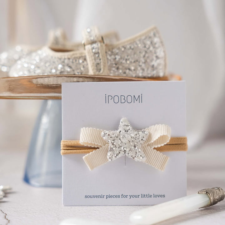 IPOBOMI LITTLE STAR HEADBAND WHITE