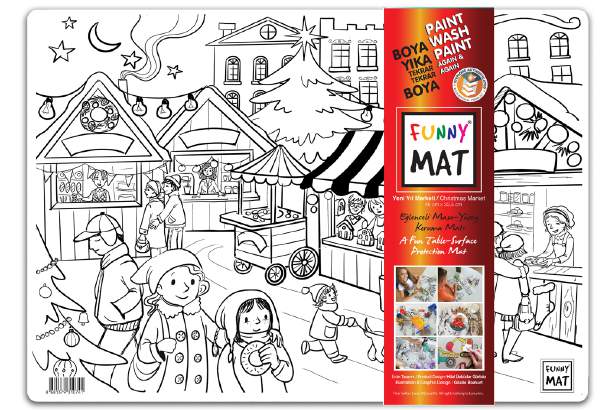 FUNNY MAT YENİ YIL MARKETİ    48 x 33.5 cm