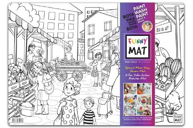 FUNNY MAT PAZAR    48 x 33.5 cm
