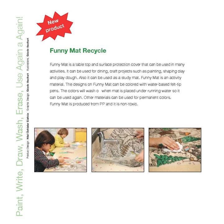 FUNNY MAT KIŞ (%95 GERİ DÖNÜŞÜMLÜ) 48 x 33.5 cm