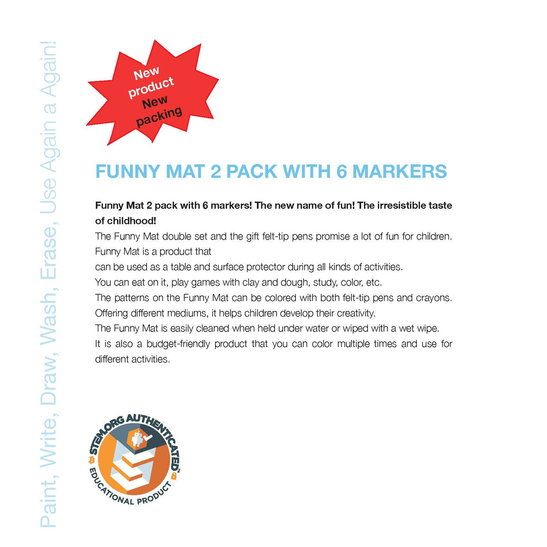 FUNNY MAT 2Lİ SET ÇİFTLİK &amp; DERİN DENİZ 6&