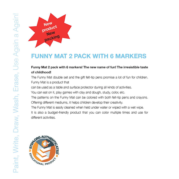 FUNNY MAT 2Lİ SET ÇİFTLİK &amp; DERİN DENİZ 6&