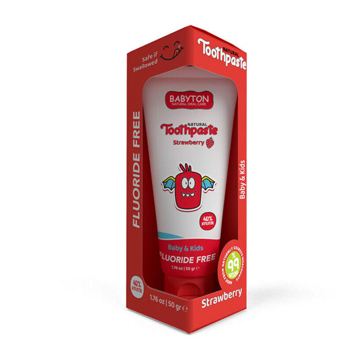 Organik Doğal Çilek Aromalı Diş Macunu 50gr
