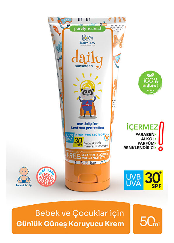 Bebek ve Çocuklar İçin Günlük Güneş Koruyucu Krem 100 ML
