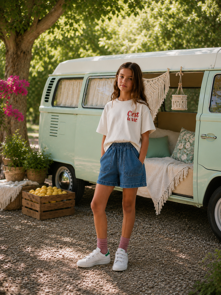 Petits Nobles Harper Denim Shorts