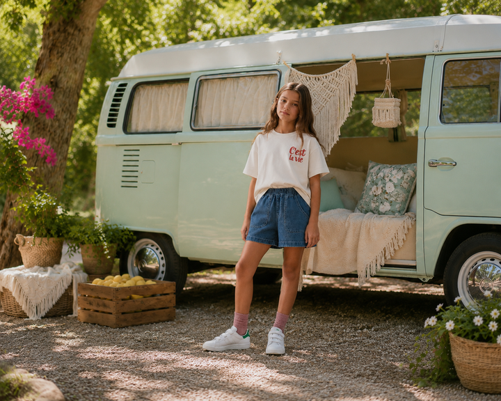 Petits Nobles Harper Denim Shorts